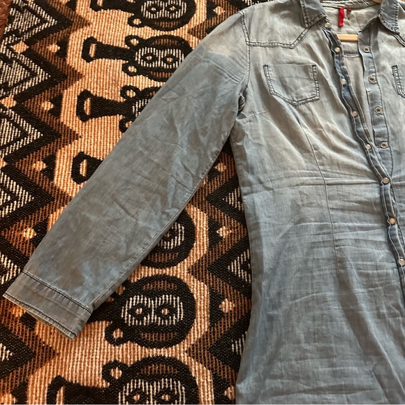Elle Denim Shirt Light Blue size L Women - Picture 4 of 13